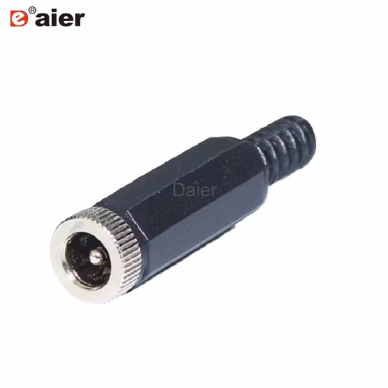 2.5mm/2.1mm 오디오 비디오 커넥터 암 어댑터 DC 전원 플러그