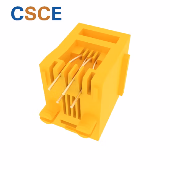 최고 입장 여성 4p Rj11 모듈라 PCB 잭