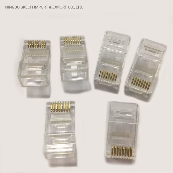 이더넷 RJ45 커넥터 Cat5 Cat5e CAT6 CAT6A RJ45 네트워크 케이블 커넥터 RJ45 모듈러 플러그 커넥터 인터넷 케이블 커넥터